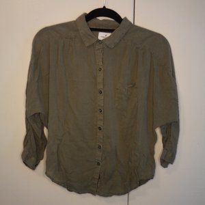 American Eagle Outfitters XS Green Slouchy Top
